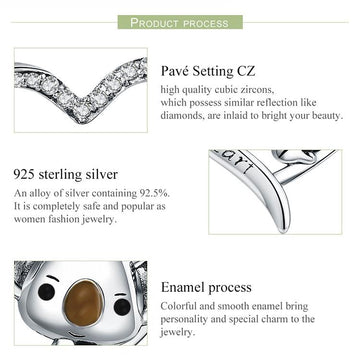 Alibaba Fine Fashion Jewelry-Necklace Koala Jewelry!  Necklace, Rings, Charms and Earrings Beautiful Sterling Silver for Koala Bear Lovers!
